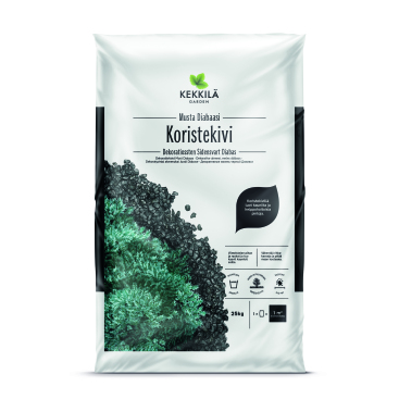 Dekoratiivkivi Must diabaas 25kg (42tk)
